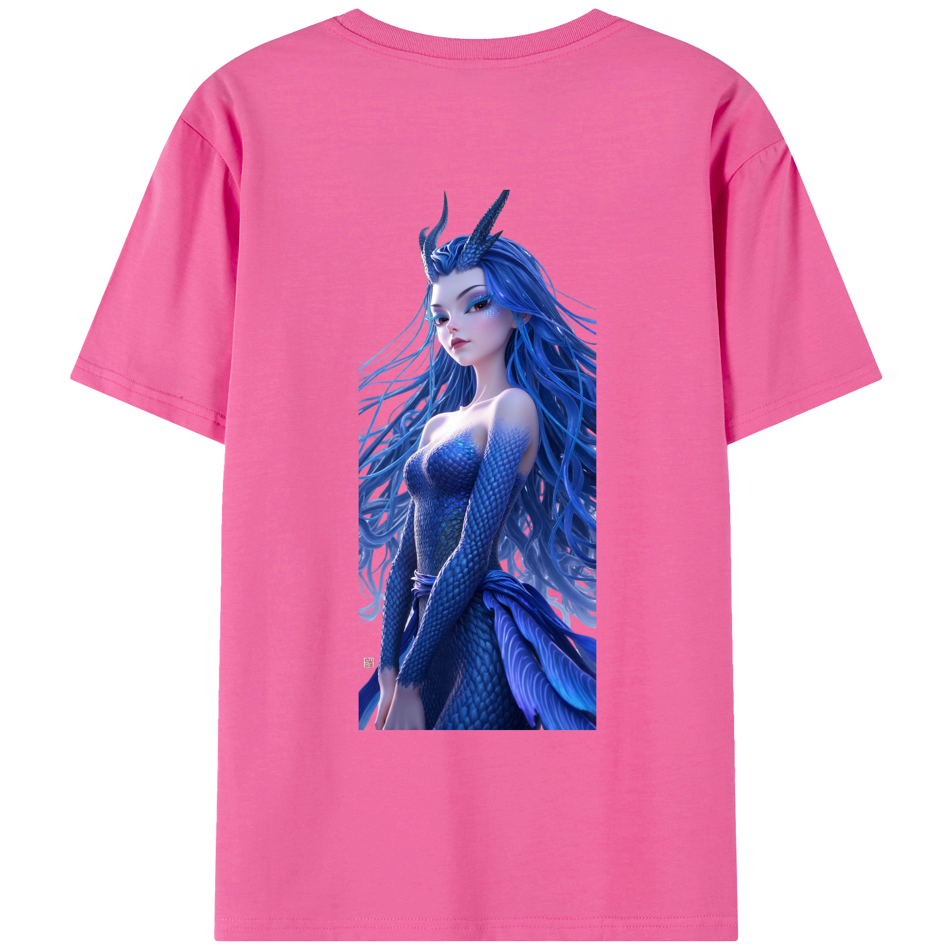 （画像用） Ne Zha 2 ナタ 魔童の大暴れ レディース半袖Tシャツ(バックプリント)